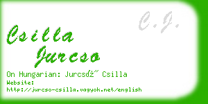 csilla jurcso business card